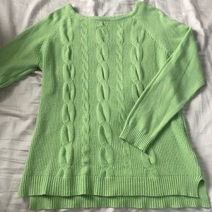 Long green sweater size medium